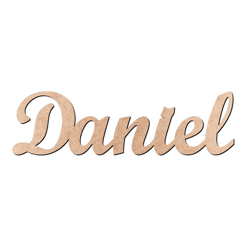 Recorte Daniel Script Mt Std / MDF 3mm