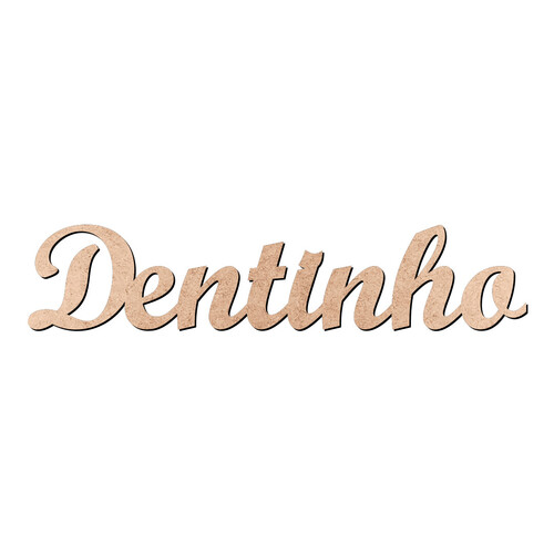 Recorte Dentinho Script Mt Std / MDF 3mm