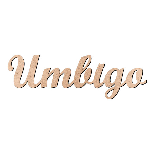 Recorte Umbigo Script Mt Std / MDF 3mm