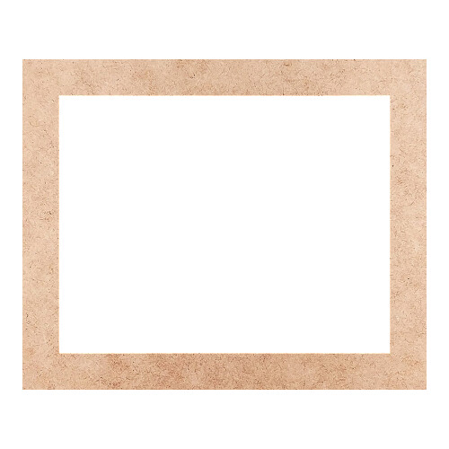 Recorte Moldura Ret 18 x 22 cm Borda 2 cm / MDF 3mm