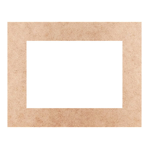 Recorte Moldura Ret 11 x 14 cm Borda 2 cm / MDF 3mm