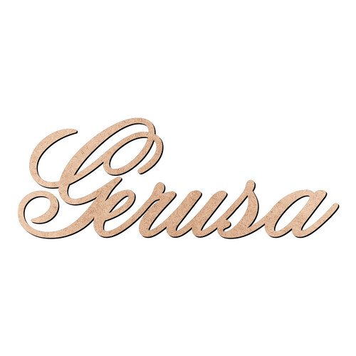 Recorte Gerusa Old Script / MDF 3mm
