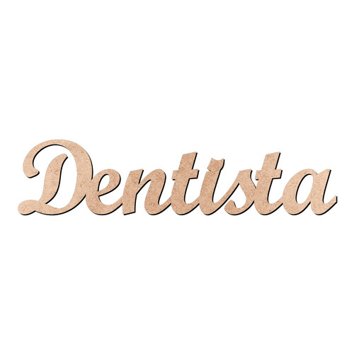 Recorte Dentista Script Mt Std / MDF 3mm