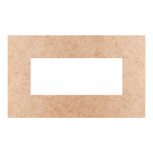 Recorte Moldura Ret 18 x 30 cm Borda 5 cm / MDF 3mm