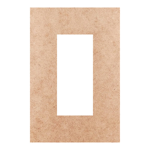 Recorte Moldura Ret 15 x 10 cm Borda 3 cm / MDF 3mm