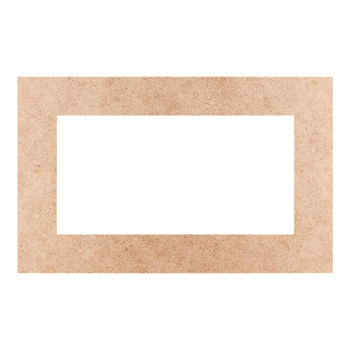 Recorte Moldura Ret 5 x 8 cm Borda 1 cm / MDF 3mm