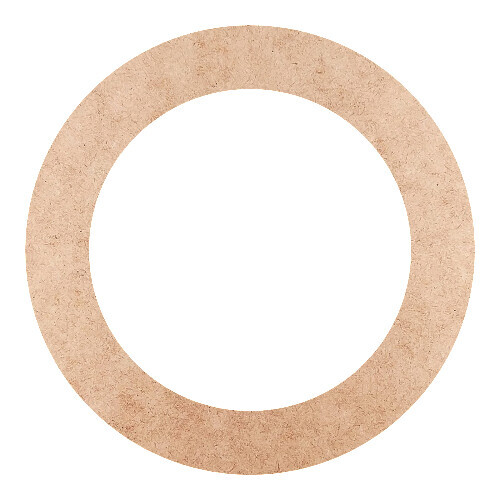 Recorte Moldura Circular 28 cm Borda 4 cm / MDF 3mm