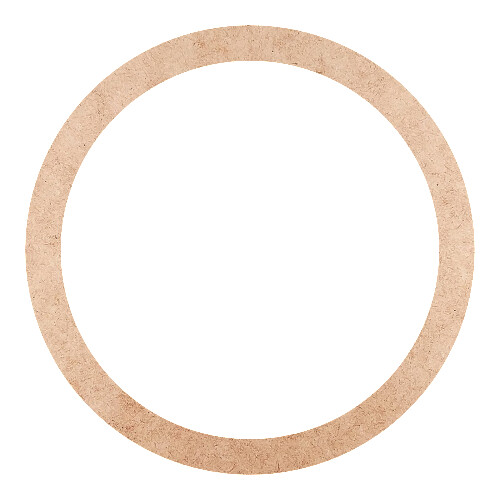 Recorte Moldura Circular 25 cm Borda 2 cm / MDF 3mm