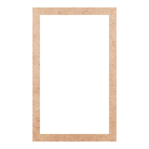 Recorte Moldura Ret 35 x 22 cm Borda 2 cm / MDF 3mm