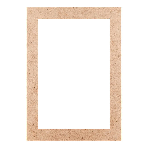 Recorte Moldura Ret 35 x 25 cm Borda 3 cm / MDF 3mm