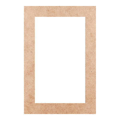 Recorte Moldura Ret 30 x 20 cm Borda 3 cm / MDF 3mm