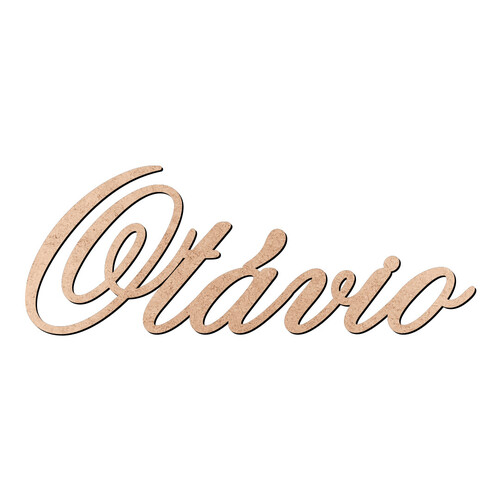 Recorte Otávio Old Script / MDF 3mm