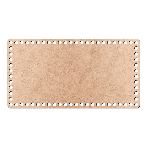 Recorte Base Ret Cesto Fio Malha 13 x 25 cm / MDF 3mm