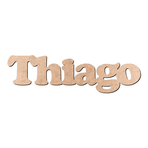 Recorte Thiago Cooper Black / MDF 3mm