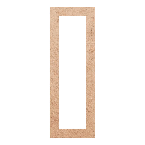 Recorte Moldura Ret 29 x 10 cm Borda 2 cm / MDF 3mm