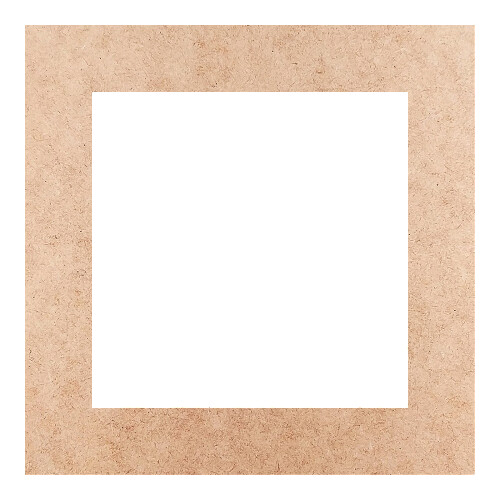 Recorte Moldura Quadrada 20 cm Borda 3 cm / MDF 3mm