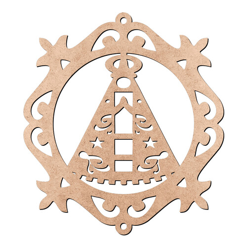 Recorte Escapulário de Porta Aparecida / MDF 3mm