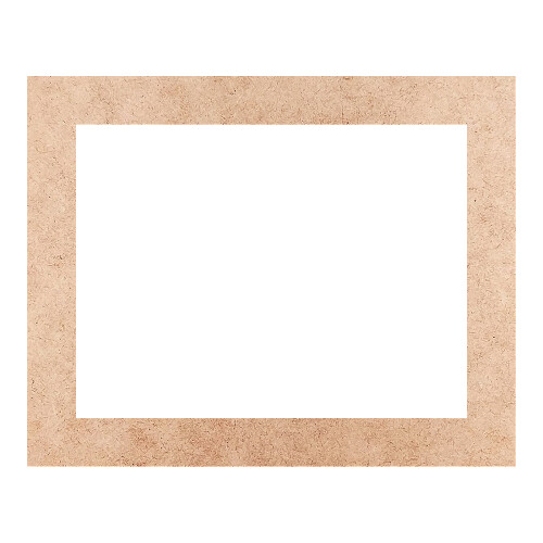 Recorte Moldura Ret 16 x 20 cm Borda 2 cm / MDF 3mm