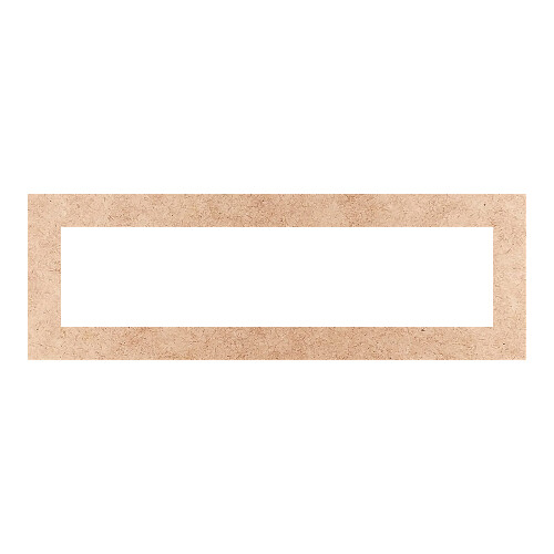 Recorte Moldura Ret 10 x 30 cm Borda 2 cm / MDF 3mm