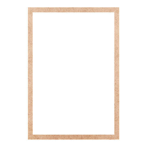 Recorte Moldura Ret 26 x 18 cm Borda 1 cm / MDF 3mm