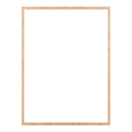 Recorte Moldura Ret 40 x 30 cm Borda 1 cm / MDF 3mm