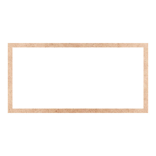 Recorte Moldura Ret 15 x 30 cm Borda 1 cm / MDF 3mm