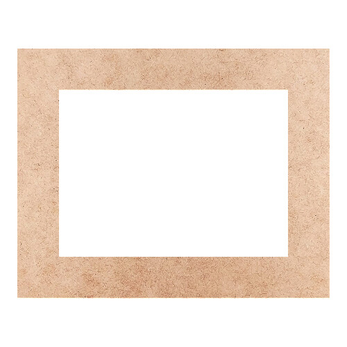 Recorte Moldura Ret 12 x 15 cm Borda 2 cm / MDF 3mm