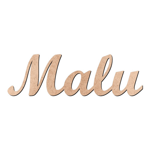 Recorte Malu Script Mt Std / MDF 3mm