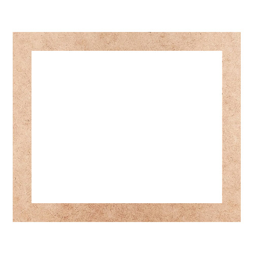 Recorte Moldura Ret 10 x 12 cm Borda 1 cm / MDF 3mm