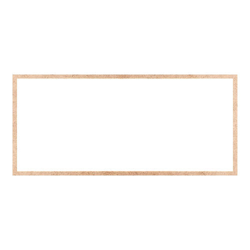 Recorte Moldura Ret 45 x 100 cm Borda 2 cm / MDF 3mm