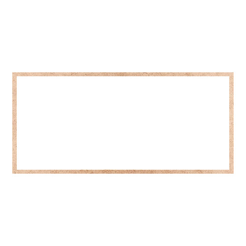 Recorte Moldura Ret 46 x 100 cm Borda 2 cm / MDF 3mm