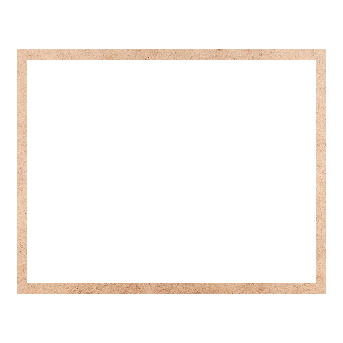 Recorte Moldura Ret 46 x 58 cm Borda 2 cm / MDF 3mm