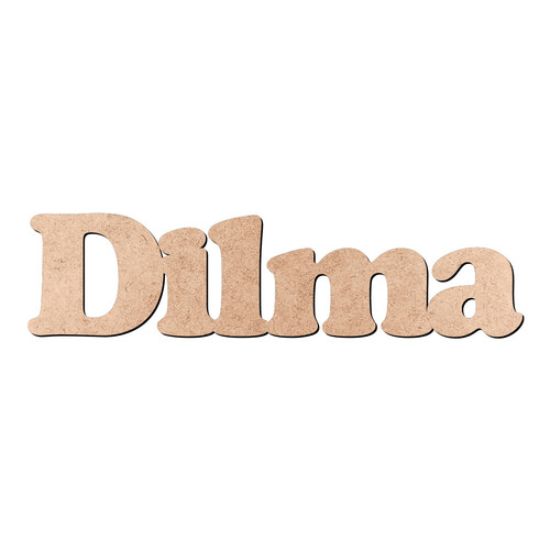 Recorte Dilma Cooper Black / MDF 3mm