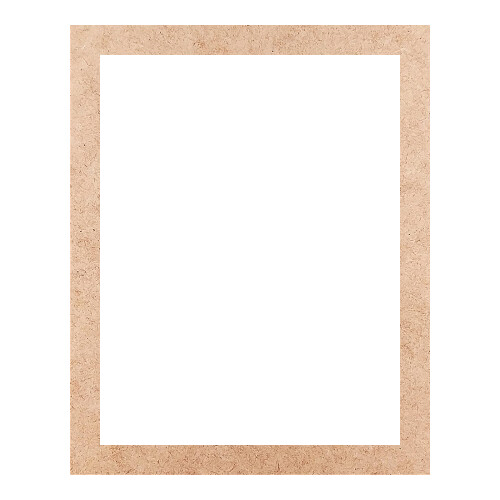 Recorte Moldura Ret 30 x 24 cm Borda 2 cm / MDF 3mm