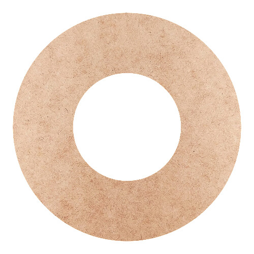 Recorte Moldura Circular 34 cm Borda 9 cm / MDF 3mm
