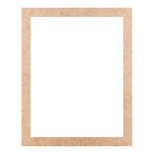 Recorte Moldura Ret 15 x 12 cm Borda 1 cm / MDF 3mm