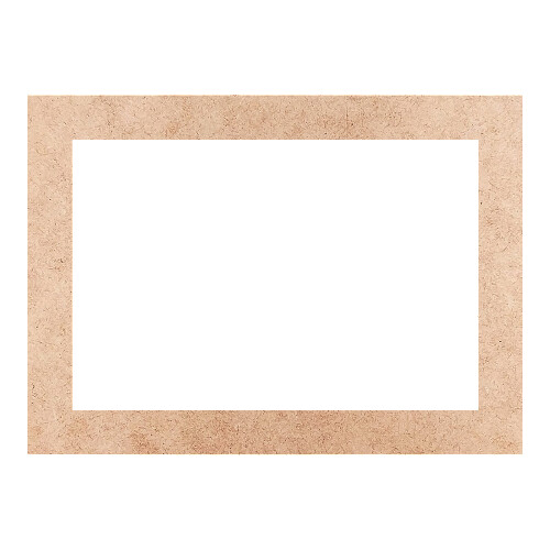 Recorte Moldura Ret 16 x 22 cm Borda 2 cm / MDF 3mm