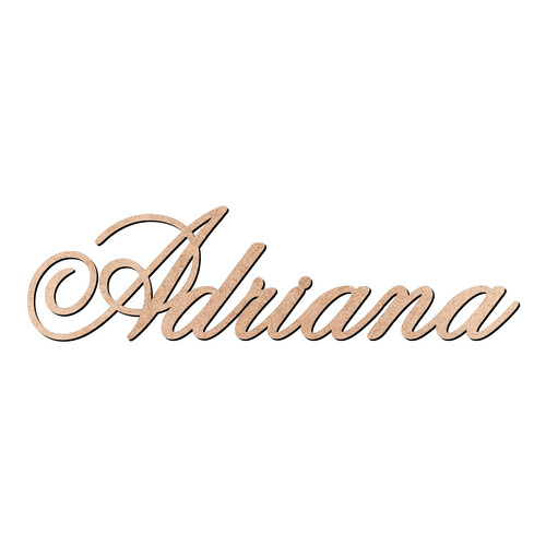Recorte Adriana Old Script / MDF 3mm
