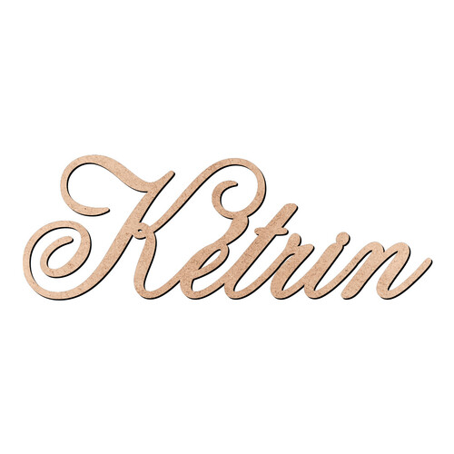 Recorte Kétrin Old Script / MDF 3mm