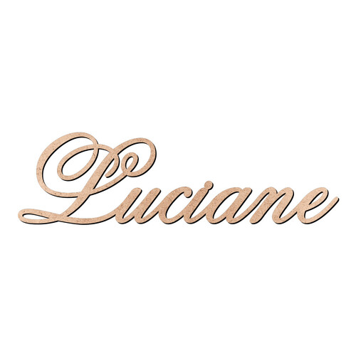 Recorte Luciane Old Script / MDF 3mm