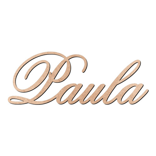 Recorte Paula Old Script / MDF 3mm