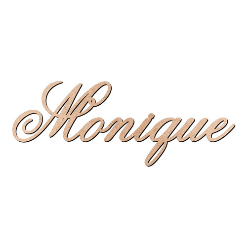 Recorte Monique Old Script / MDF 3mm