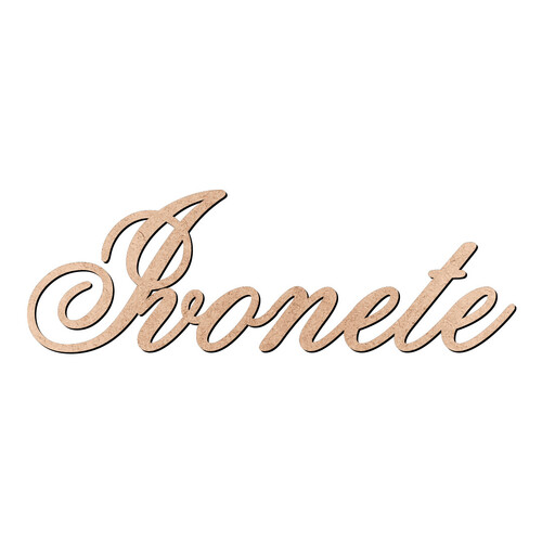 Recorte Ivonete Old Script / MDF 3mm