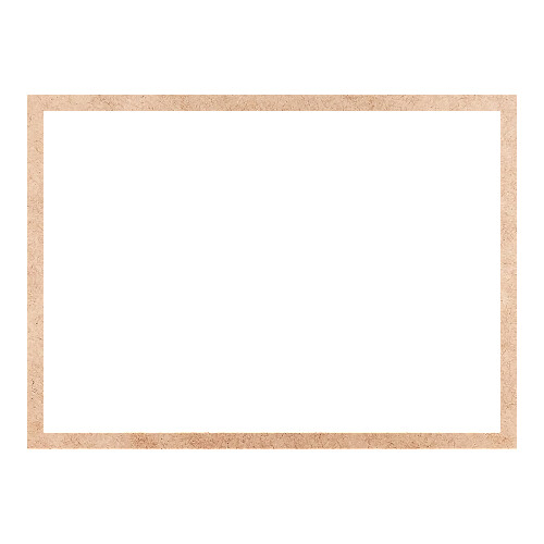 Recorte Moldura Ret 21 x 29 cm Borda 1 cm / MDF 3mm