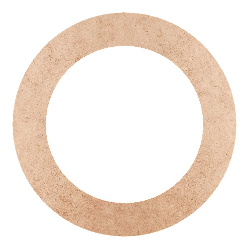 Recorte Moldura Circular 20 cm Borda 3 cm / MDF 3mm