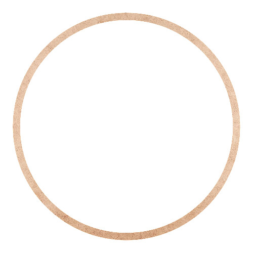 Recorte Moldura Circular 30 cm Borda 1 cm / MDF 3mm