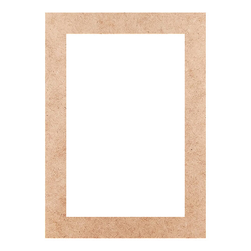Recorte Moldura Ret 21 x 15 cm Borda 2 cm / MDF 3mm