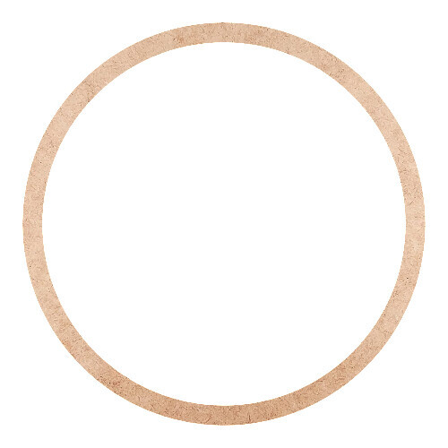 Recorte Moldura Circular 40 cm Borda 2 cm / MDF 3mm