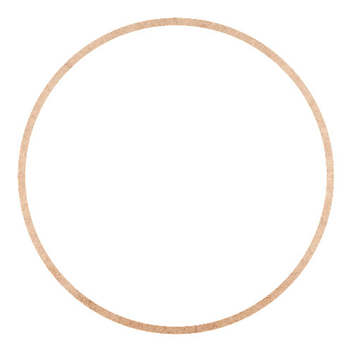 Recorte Moldura Circular 40 cm Borda 1 cm / MDF 3mm