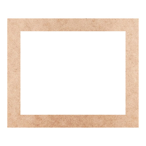 Recorte Moldura Ret 25 x 30 cm Borda 3 cm / MDF 3mm